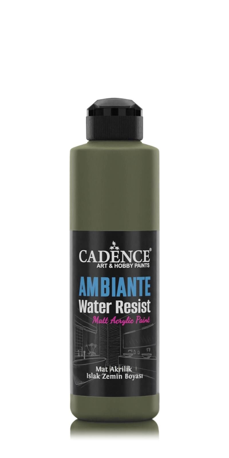 AMBIENTE ISLAK ZEMİN BOYASI AW-15 CEVİZ 250ML + KATALİZÖR 10GR