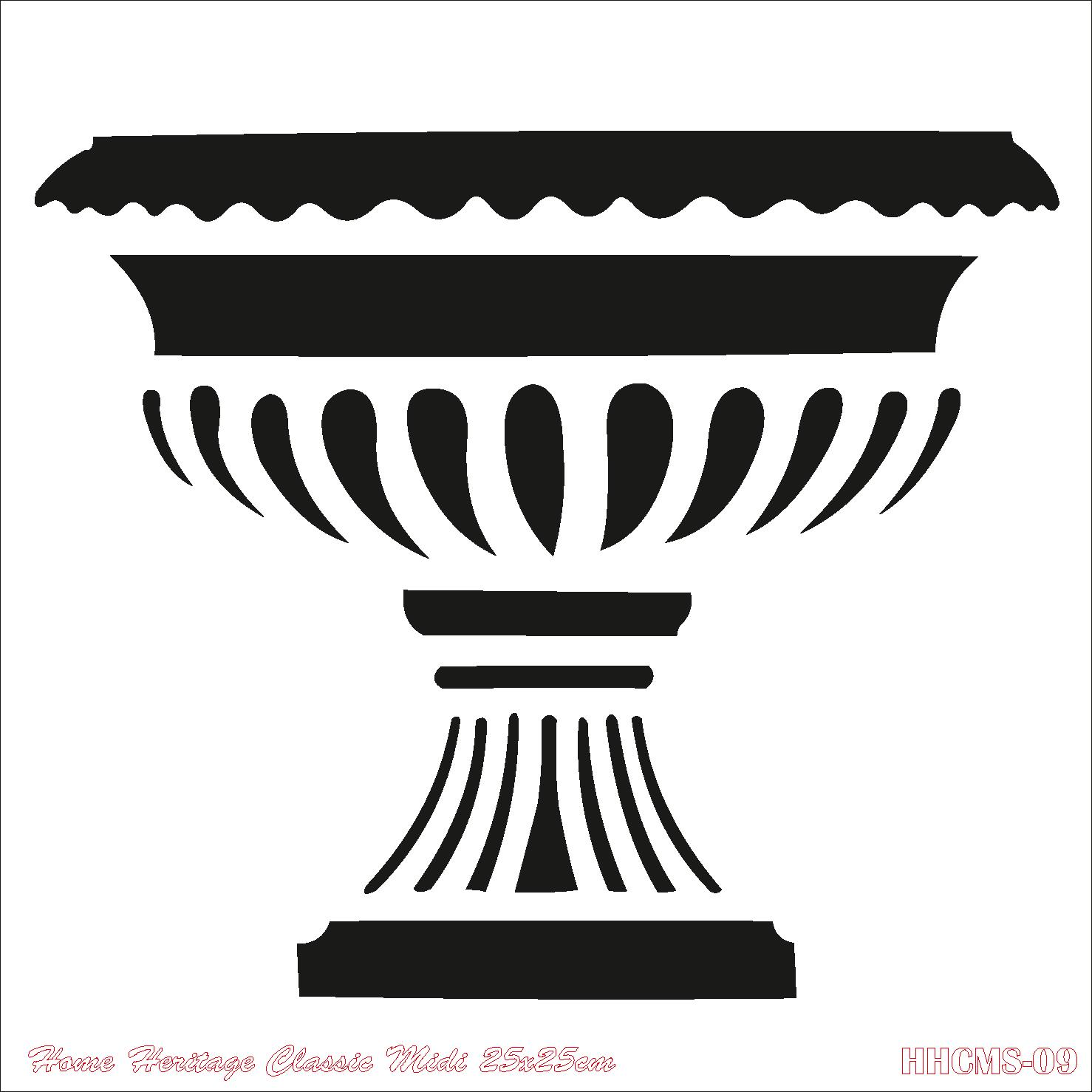 HOME HERITAGE CLASSIC MIDI 25X25CM HHCMS-09 STENCİL