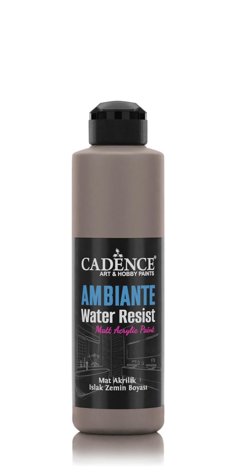 AMBIENTE ISLAK ZEMİN BOYASI AW-17 VİZON 250ML + KATALİZÖR 10GR
