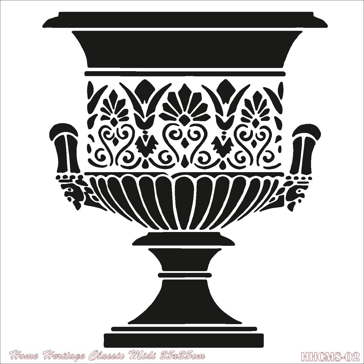 HOME HERITAGE CLASSIC MIDI 25X25CM HHCMS-02 STENCİL