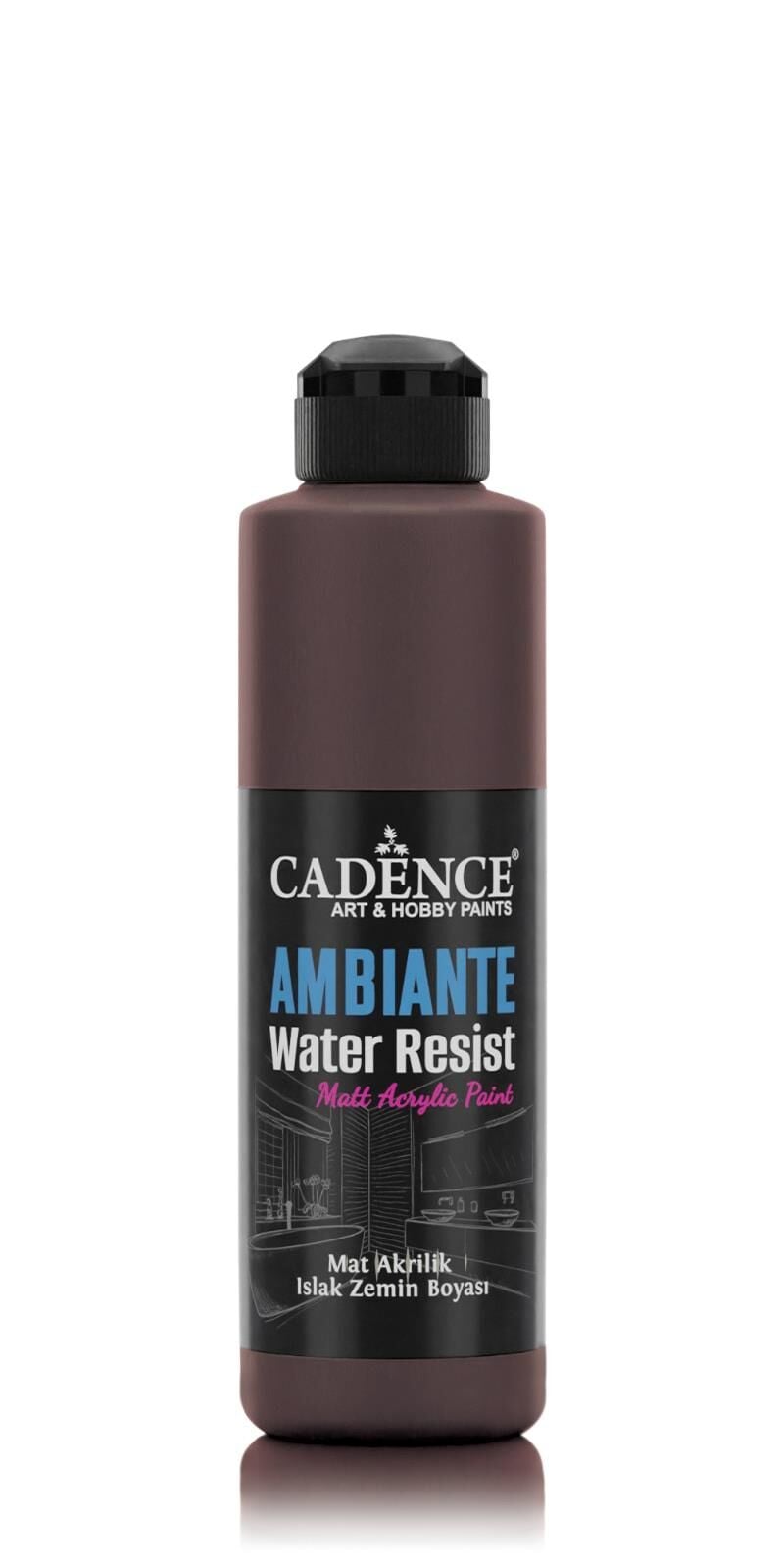 AMBIENTE ISLAK ZEMİN BOYASI AW-18 KOYU KAHVE 250ML + KATALİZÖR 10GR