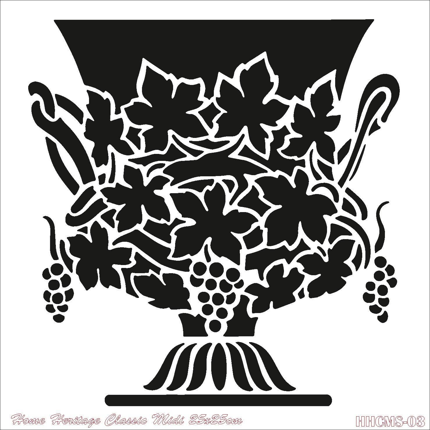 HOME HERITAGE CLASSIC MIDI 25X25CM HHCMS-03 STENCİL