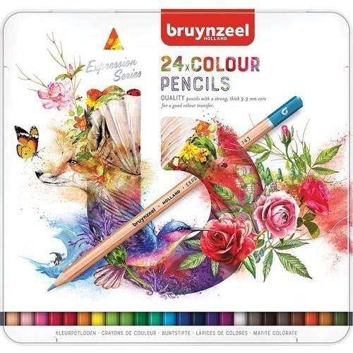 BRUYNZEEL EXPRESSION COLOUR 24'LÜ KURU KALEM BOYA SETİ