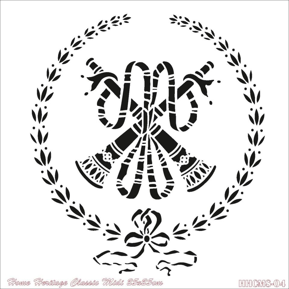 HOME HERITAGE CLASSIC MIDI 25X25CM HHCMS-04 STENCİL