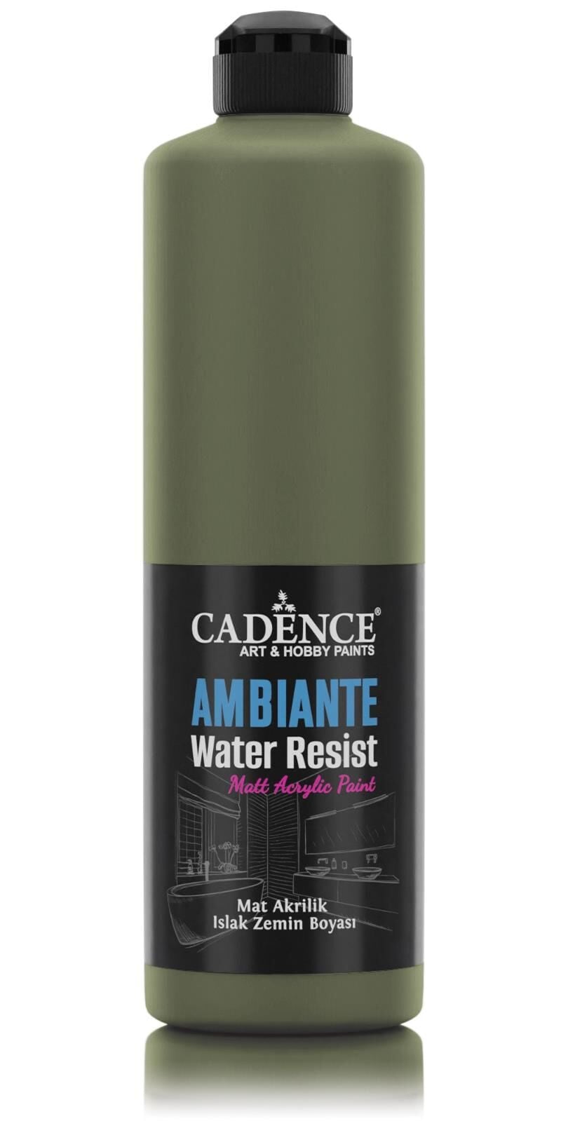 AMBIENTE ISLAK ZEMİN BOYASI AW-15 CEVİZ 500ML + KATALİZÖR 20GR