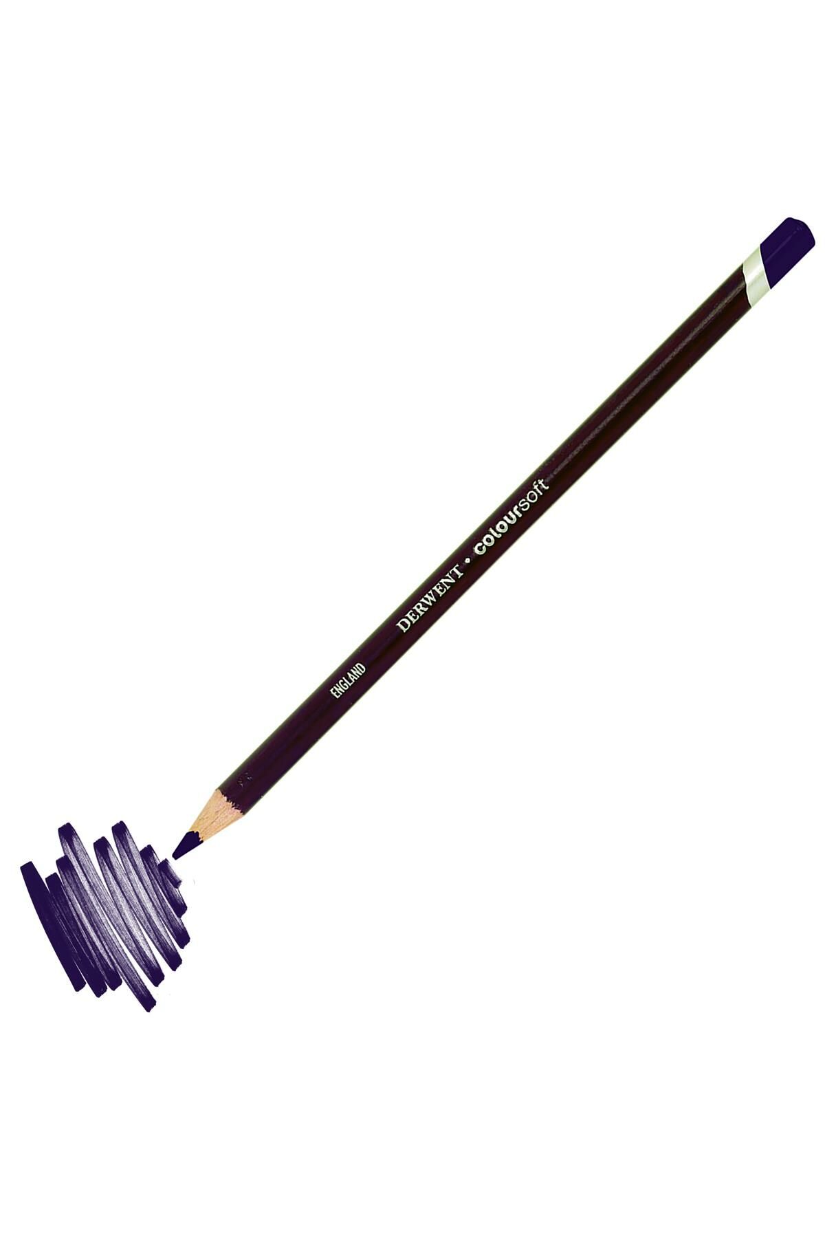 C250 Purple Derwent Coloursoft Kuru Boya Kalemi