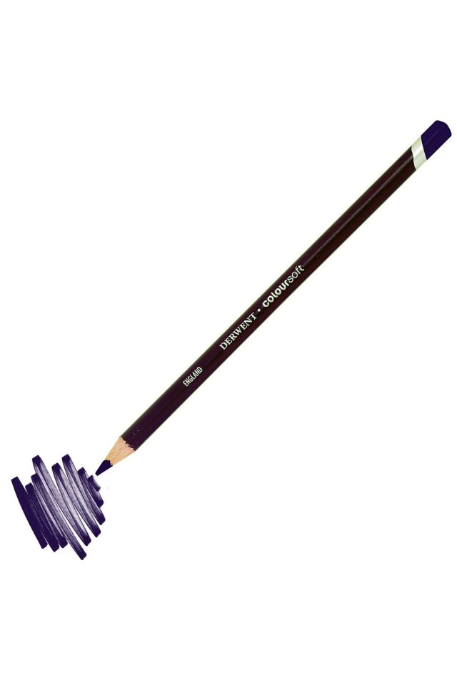 C250 Purple Derwent Coloursoft Kuru Boya Kalemi
