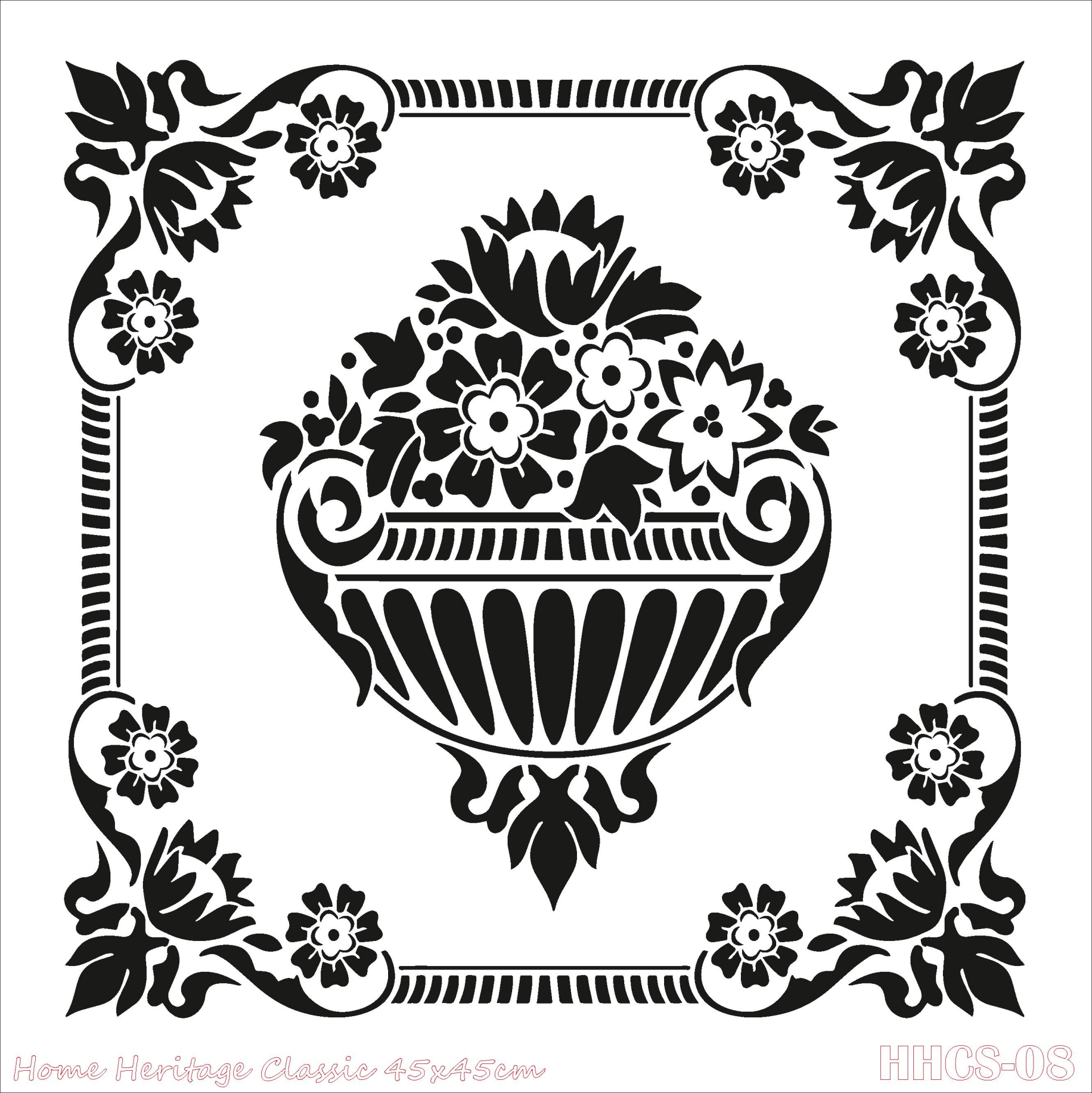 HOME HERITAGE CLASSIC 45X45CM HHCS-08 STENCİL
