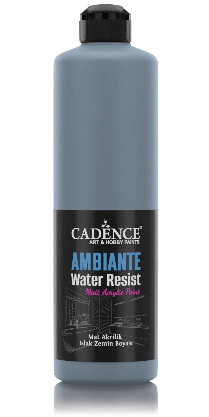 AMBIENTE ISLAK ZEMİN BOYASI AW-20 KOYU ARDUVAZ GRİ 500ML + KATALİZÖR 20GR