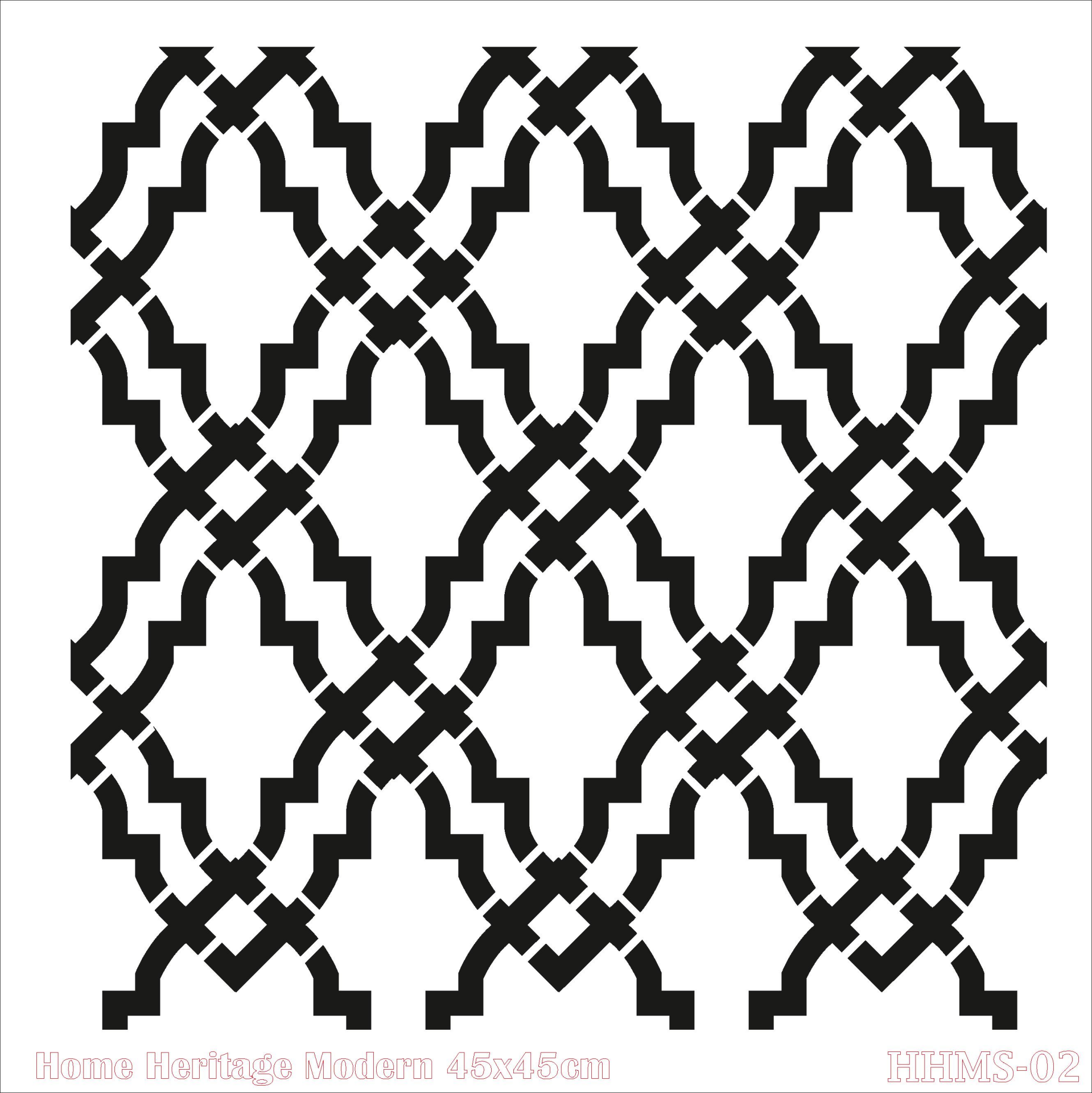 HOME HERITAGE MODERN 45X45CM HHMS-02 STENCİL