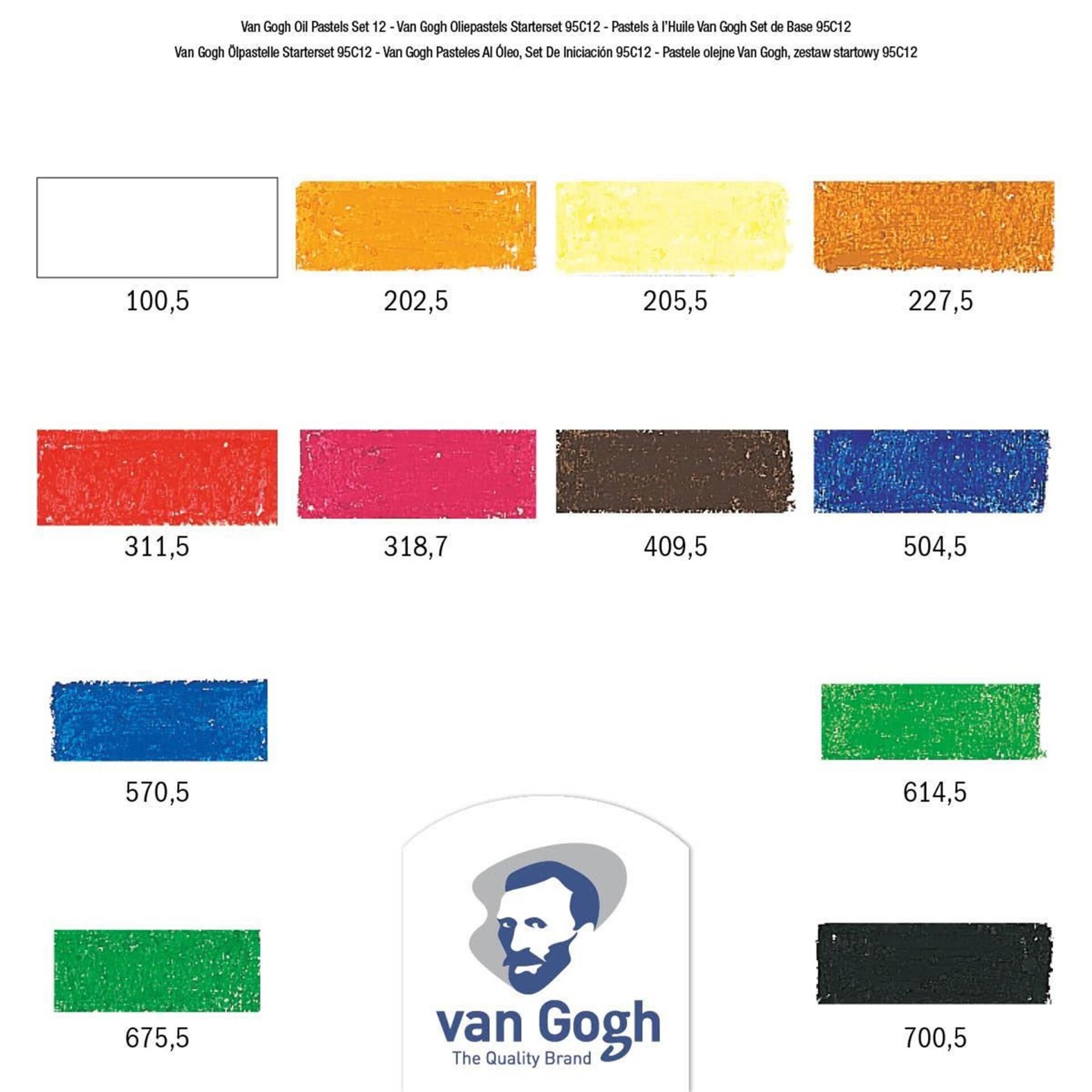 VAN GOGH YAĞLI PASTEL 12'Lİ