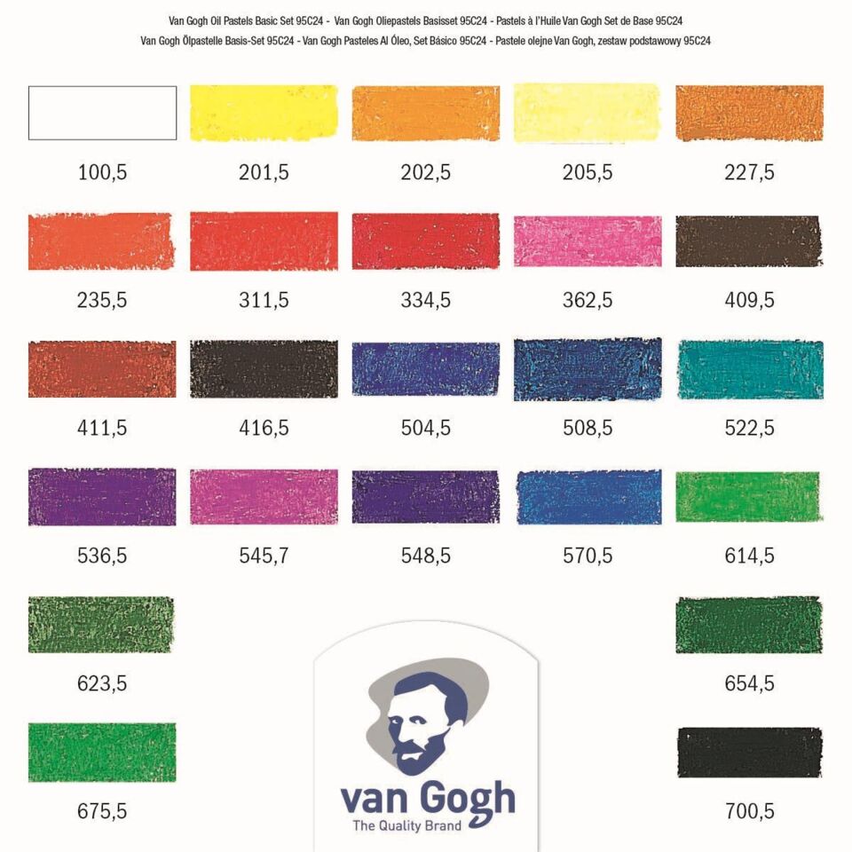 VAN GOGH YAĞLI PASTEL 24'LÜ