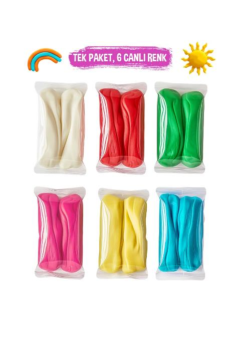 SMARTA MOMCLAY OYUN HAMURU 6 RENK (100 GR *6*1)
