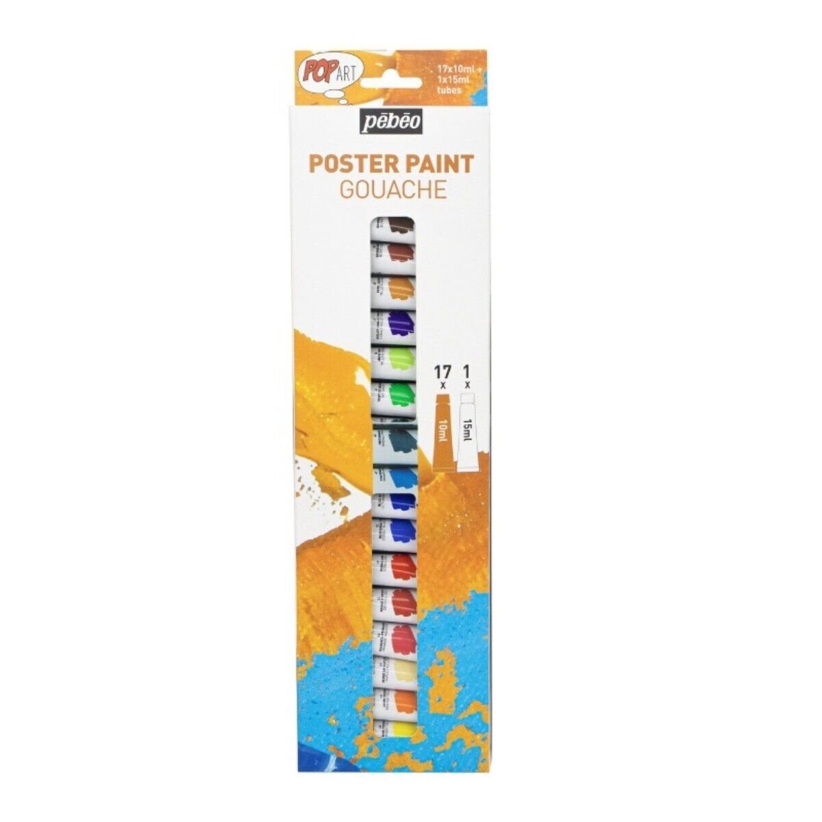 PEBEO POP ART GUAJ SET 17 TÜP 10ml+1 TÜP 15ml