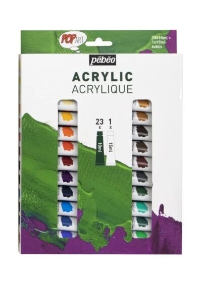PEBEO POP ART AKRİLİK SET 23 TÜP 10ml+1TÜP 15ml