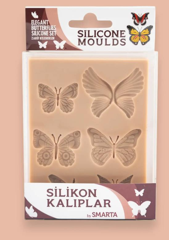 Smarta Silikon Kalıp - Zarif Kelebekler