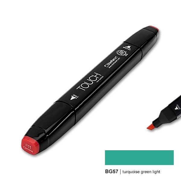 TOUCH TWIN MARKER BG57 TURQUOISE GREEN LIGHT