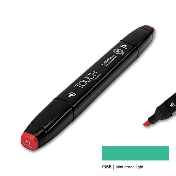 TOUCH TWIN MARKER G58 MINT GREEN LIGHT