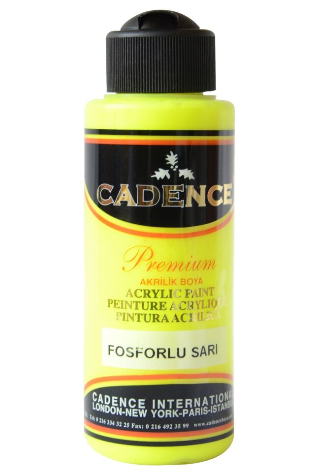 FOSFORLU PREMIUM AKRİLİK SARI 120ML