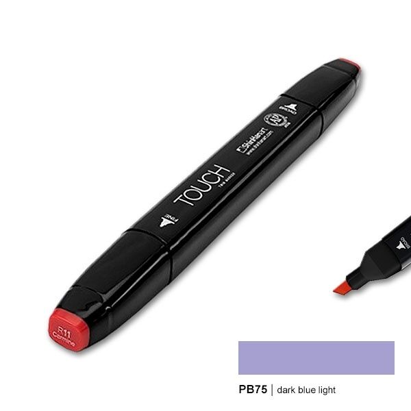 TOUCH TWIN MARKER PB75 DARK BLUE LIGHT
