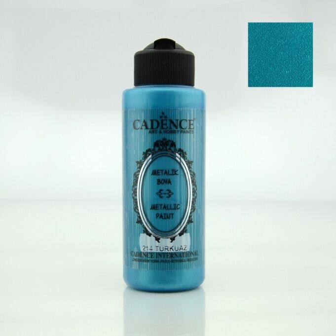 214 Turkuaz 120ML Metalik Boya