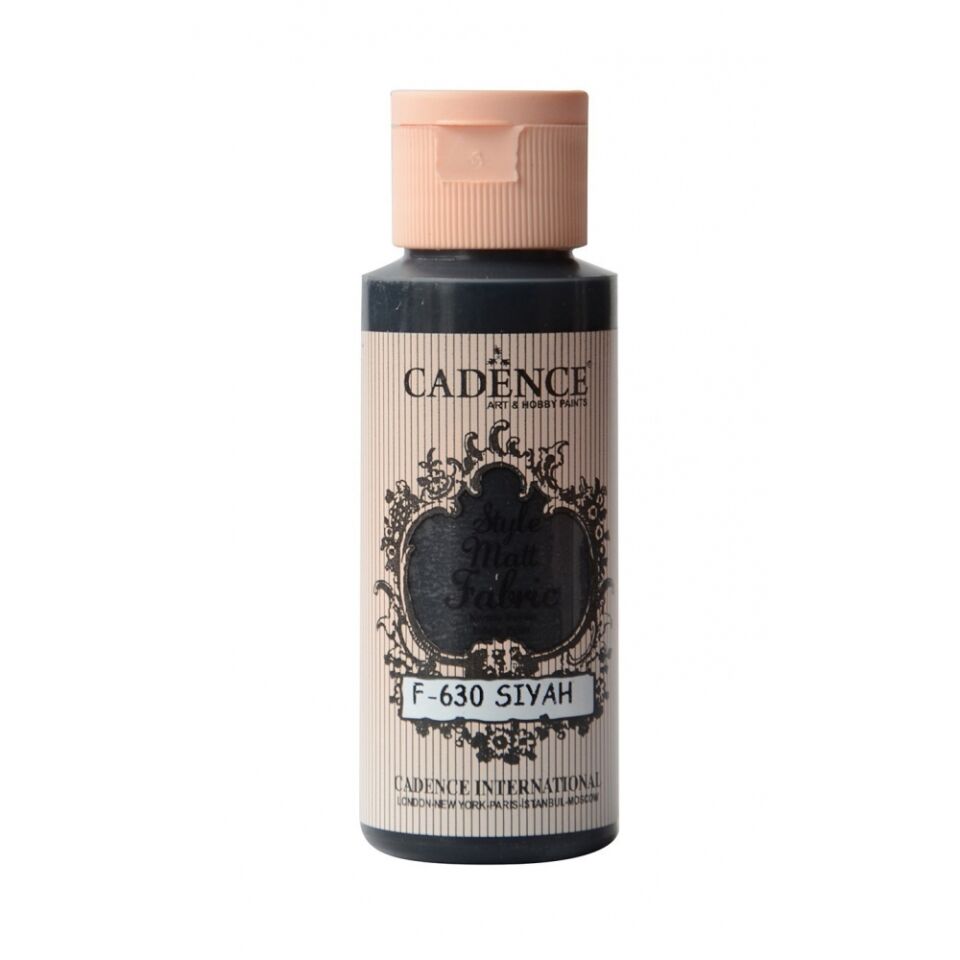STYLE MATT KUMAŞ BOYA F-630 SİYAH 59ML