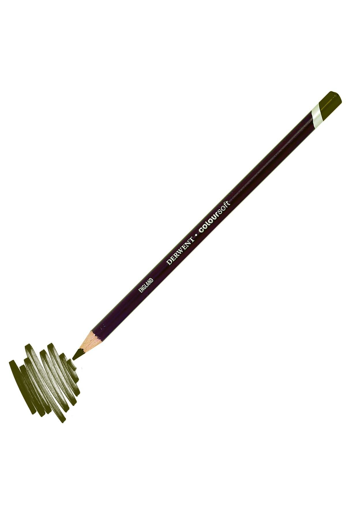 C500 Derwent Coloursoft Kuru Boya Kalemi C500 Lichen Green