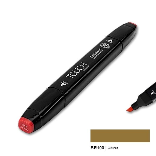 TOUCH TWIN MARKER BR100 WALNUT
