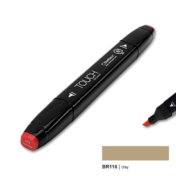 TOUCH TWIN MARKER Br116 CLAY