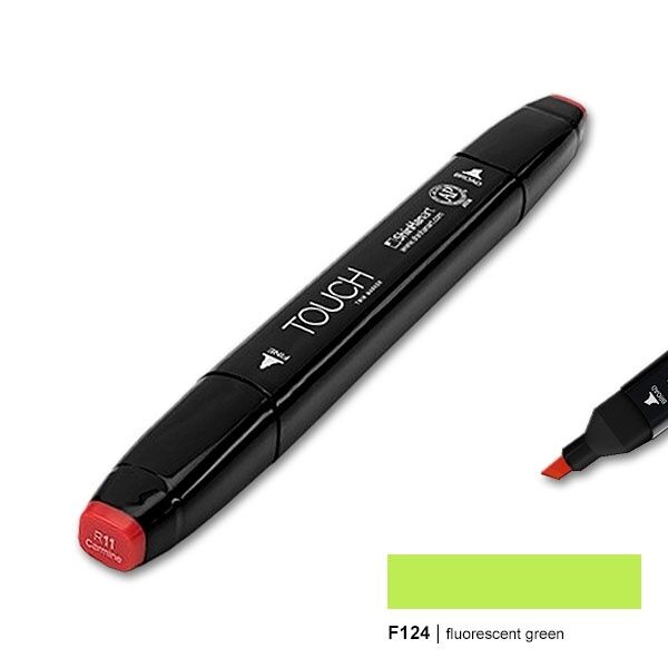 TOUCH TWIN MARKER F124 FLUORESCENT GREEN