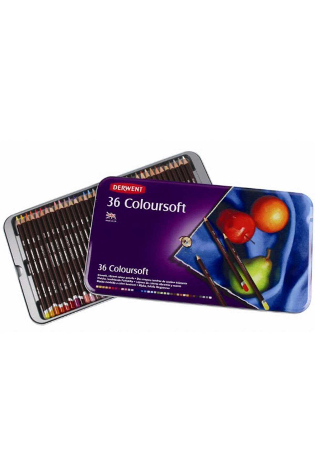 DERWENT COLOURSOFT 36'LI METAL KUTU