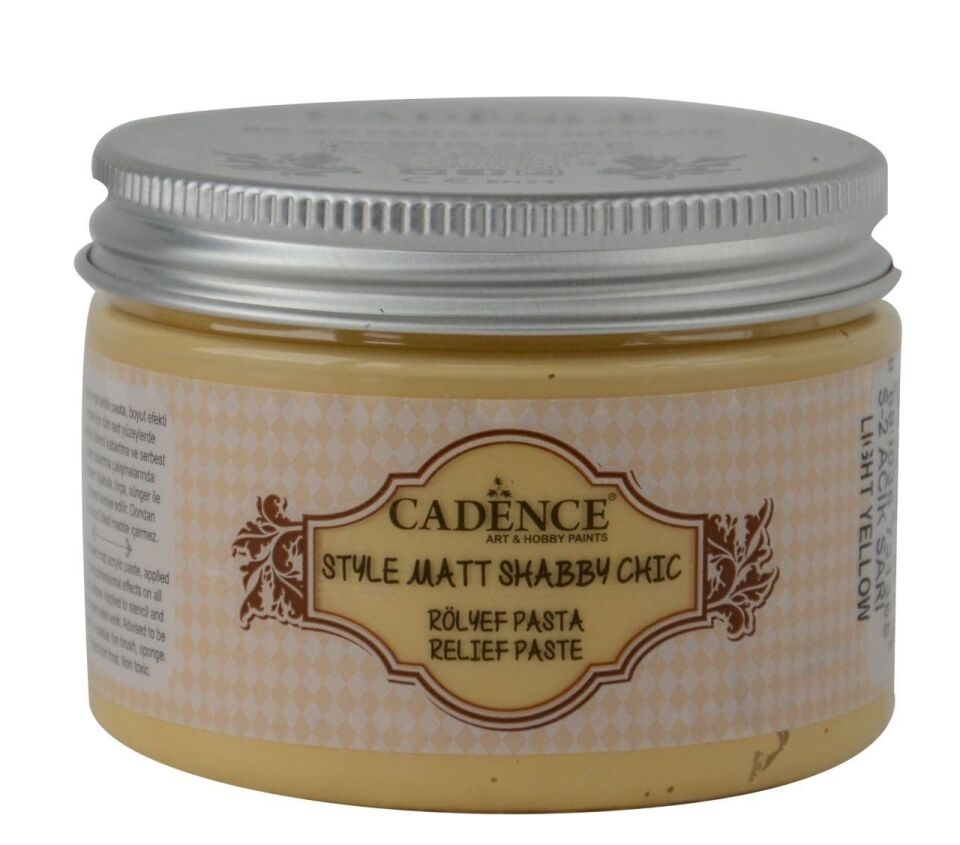 SHABBY CHIC RÖLYEF PASTA SR-02 AÇIK SARI 150ML