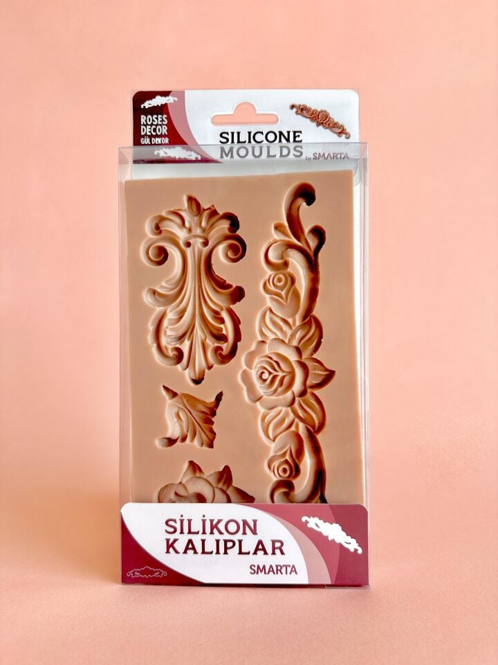 Smarta Silikon Kalıp - Gül Dekor