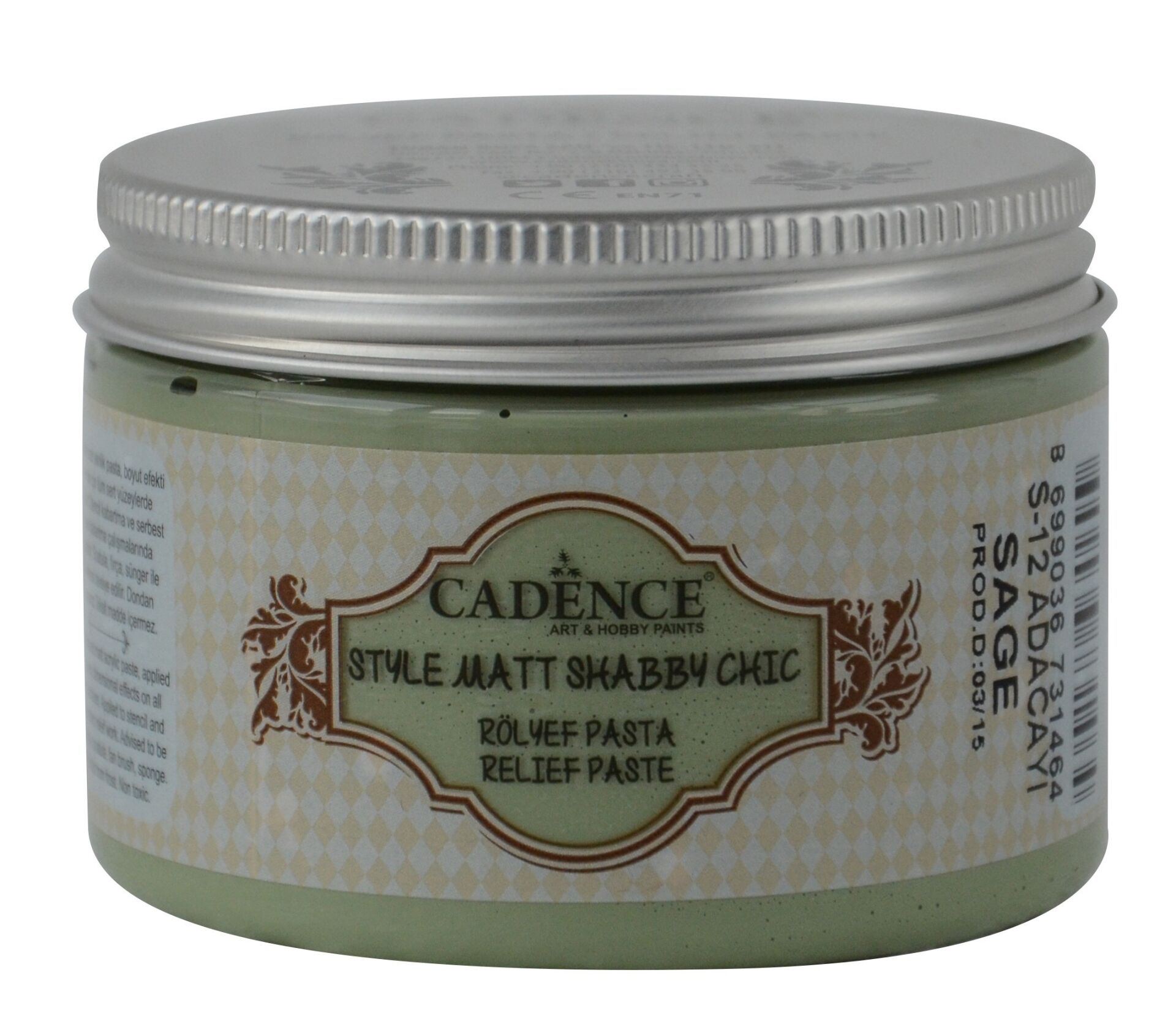 SHABBY CHIC RÖLYEF PASTA SR-12 ADAÇAYI 150ML