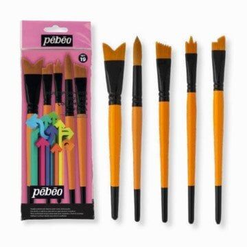 PEBEO 5 Lİ FIRÇA SETİ 1 ROUND+1WAVE+1ANGLE+1HATRIC