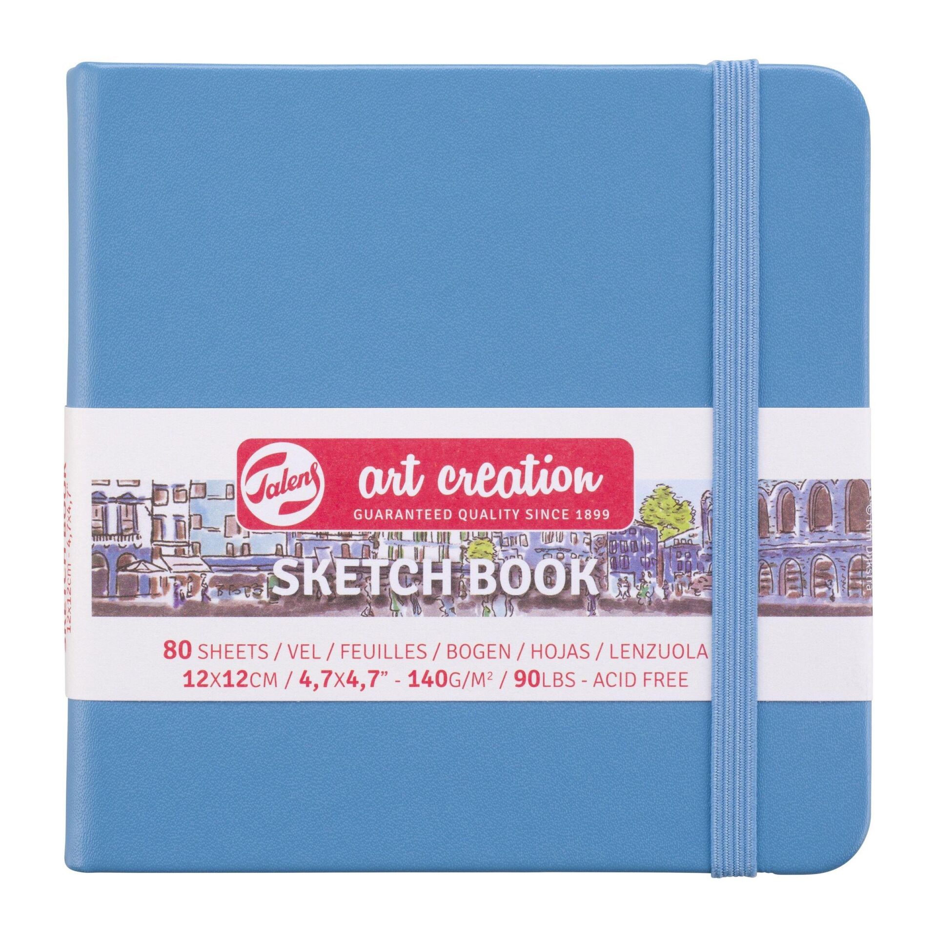 TAC SK.BLCK L.BLUE 12X12 140G SKETCHBOOK
