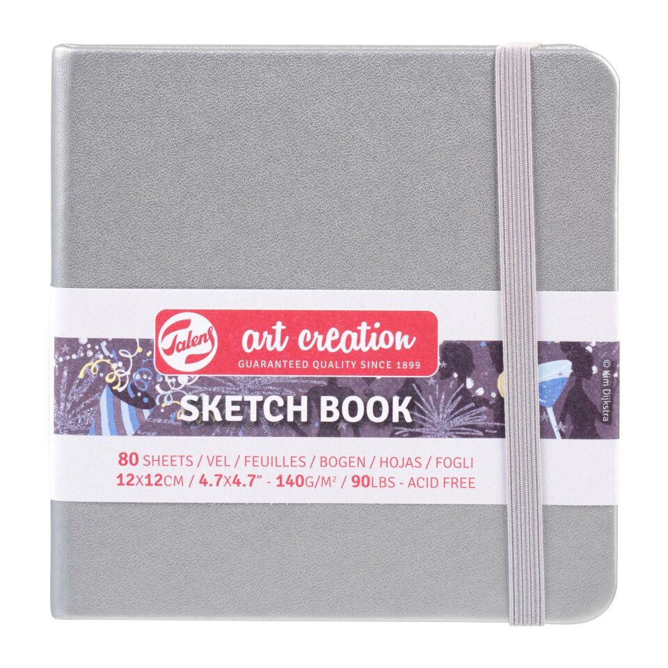 ART CREATION ESKİZ DEFTERİ 140 GR 12 X 12 CM GÜMÜŞ