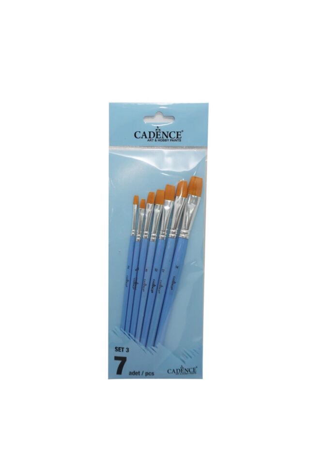 DÜZ KESİK FIRÇA SETİ 7'Lİ