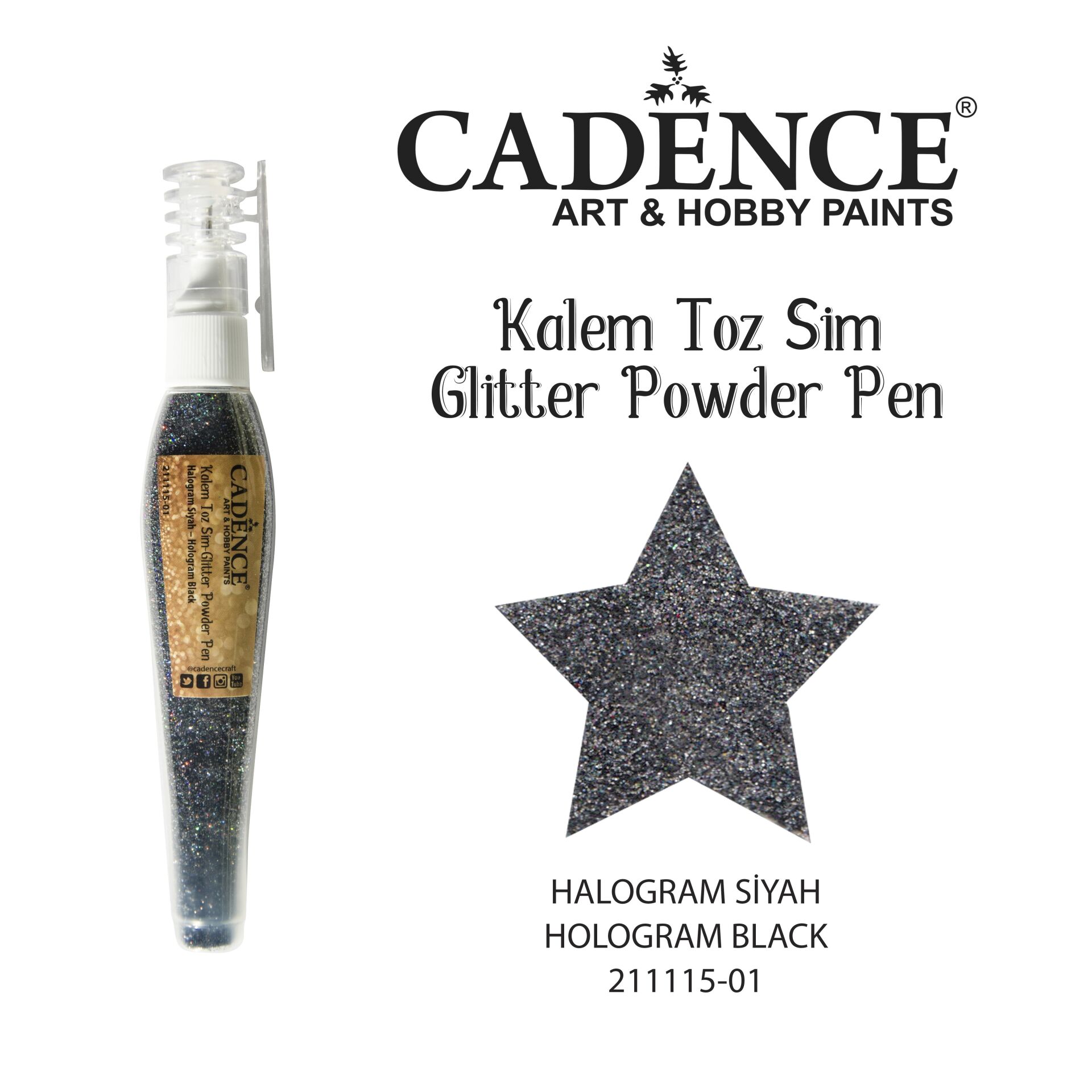 KALEM TOZ SİM 211115-01 HOLOGRAM SİYAH 10GR