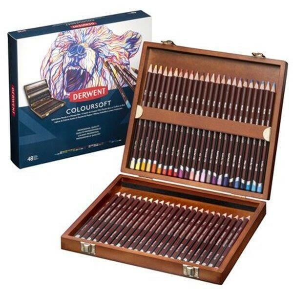 DERWENT COLOURSOFT 48'Lİ AHŞAP KUTU