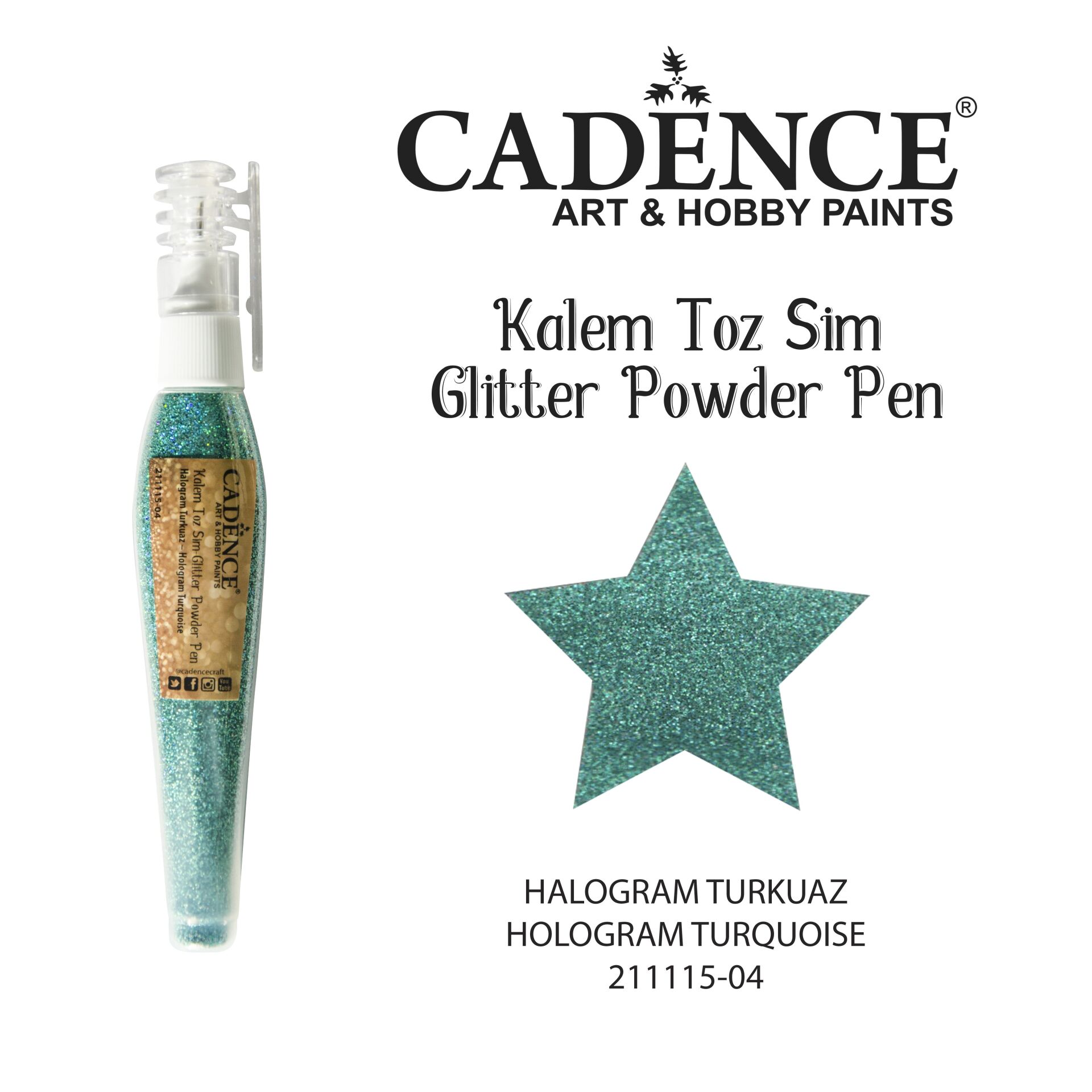 KALEM TOZ SİM 211115-04 HOLOGRAM TURKUAZ 10GR