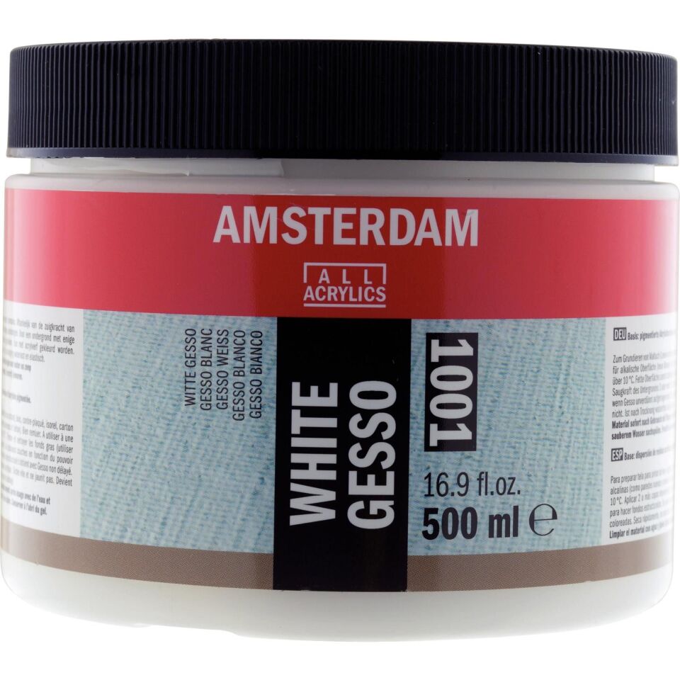 AMSTERDAM GESSO BEYAZ 001 500ML