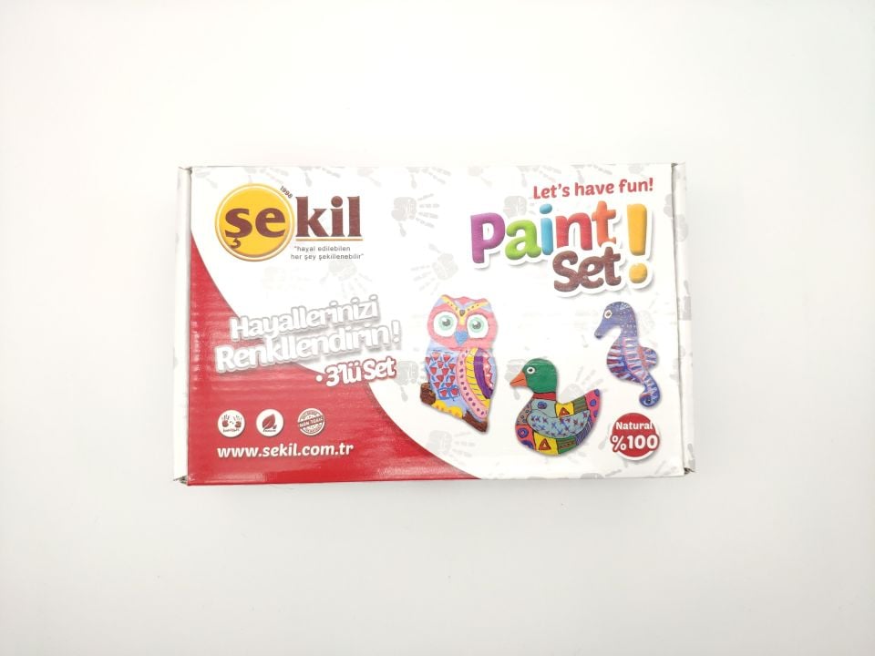 3LÜ EL YAPIMI OBJE SERAMİK SETİ
