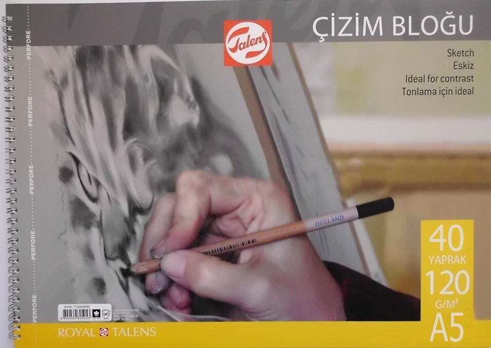 TALENS ÇİZİM BLOĞU A5 - 120 GR - 40 YP - SPİRALLİ