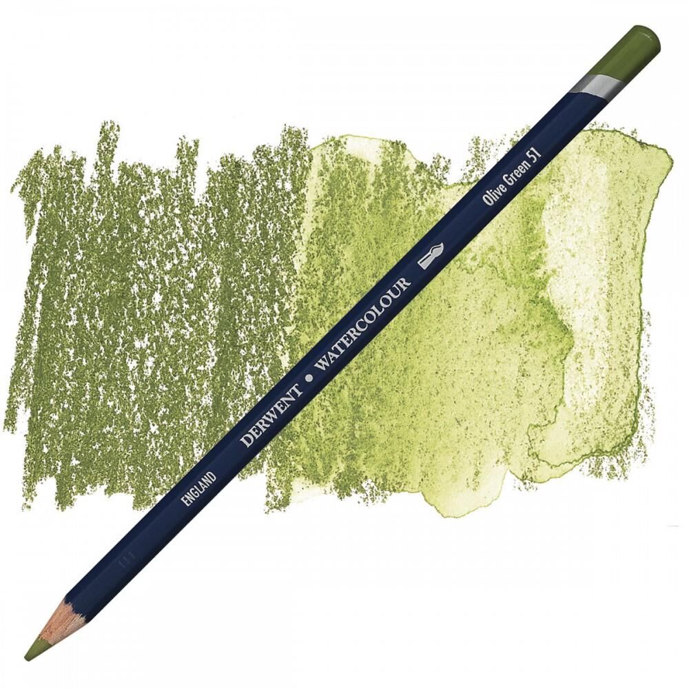 WATER COLOUR OLIVE GREEN