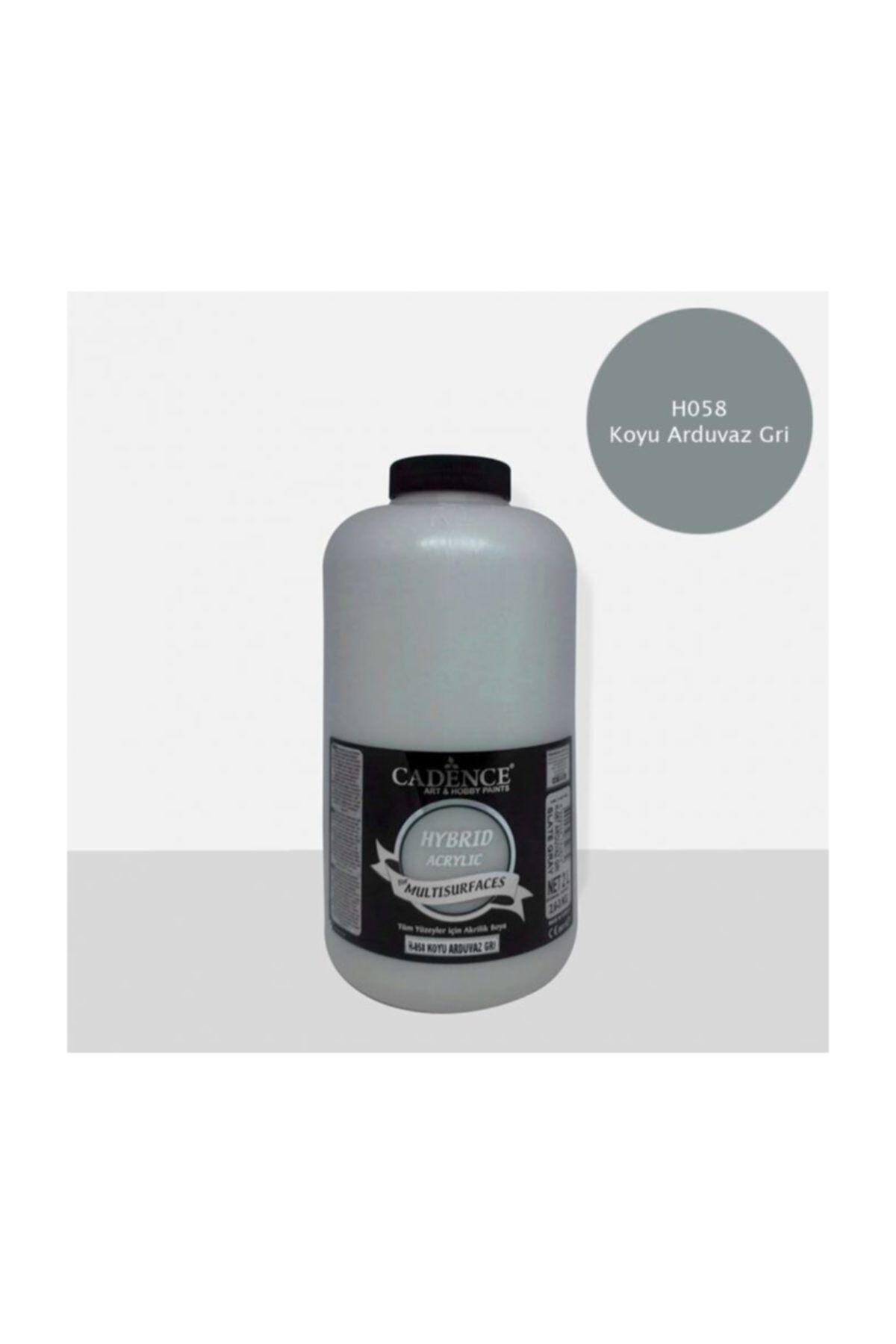 HYBRID AKR. MULTISURFACES H-058 KOYU ARDUVAZ GRİ 2000ML