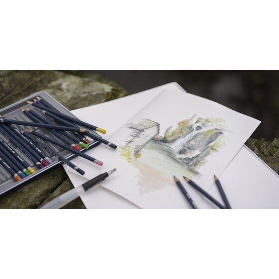 DERWENT WATERCOLOUR 24'LÜ METAL KUTU