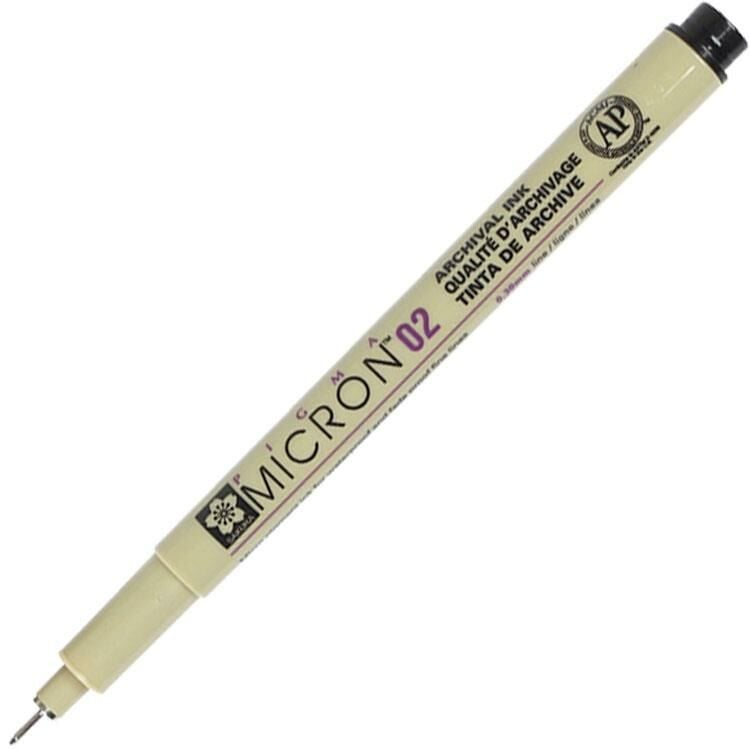 SAKURA PIGMA MICRON 02 SİYAH 0.3 MM