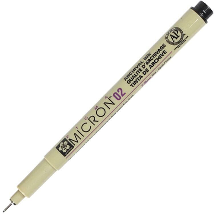 SAKURA PIGMA MICRON 02 SİYAH 0.3 MM