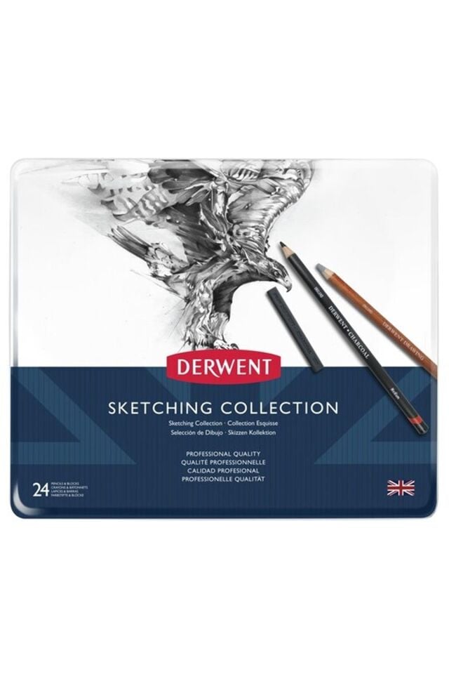 DERWENT SKETCHING COLLECTION 24'LÜ METAL KUTU
